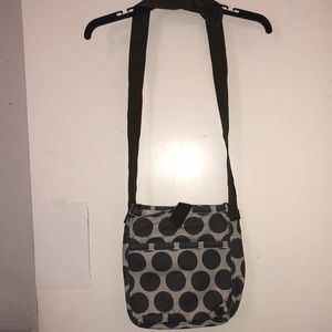 NEW Thirty One Gray Mod Dot crossbody